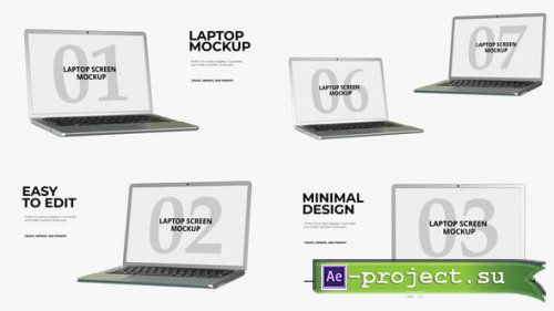 Videohive - Laptop mockup presentation - 58160212 - Project for After Effects