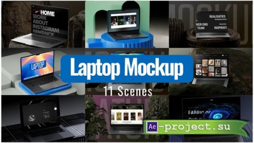 Videohive - Animated Laptop Mockup Scenes - 58222308 - Project for After Effects
