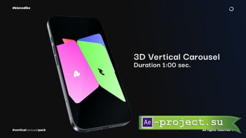 Videohive - 3D Vertical Carousels - 58222192 - Project for After Effects