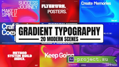 Videohive - Gradient Typography - 58240811 - Project for After Effects