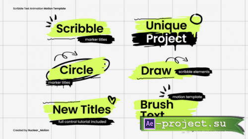 Videohive - Scribble Text Animation - 58241727 - Project for After Effects