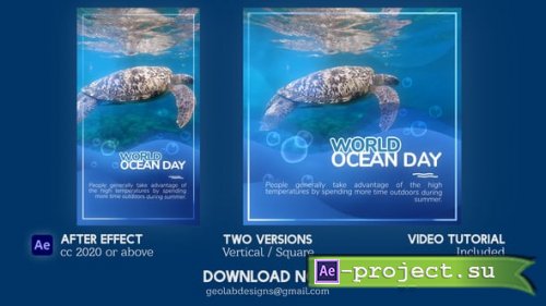 Videohive - World Ocean Day l Global Ocean Awareness - 58184657 - Project for After Effects