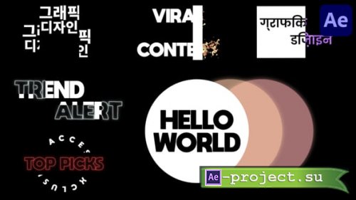 Videohive - Typography Titles | After Effects - 58257058 - Project for After Effects