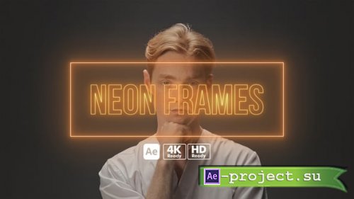 Videohive - Neon Frames - 58274187 - Project for After Effects