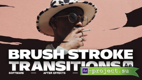 Videohive - Brush Stroke Transitions V.1 For After Effects - 58274278 - Project for After Effects