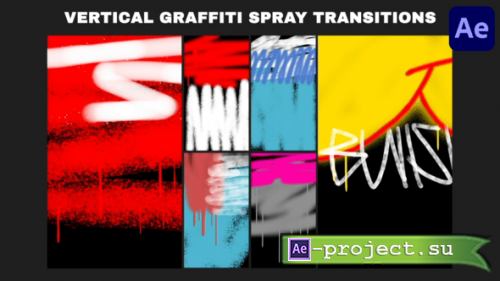 Videohive - Vertical Graffiti Spray Backgrounds | After Effects - 58141419 - Project for After Effects