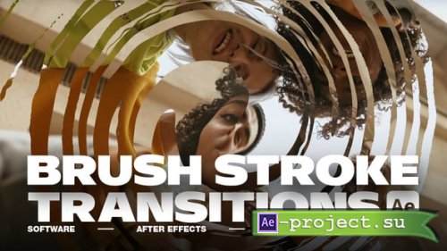 Videohive - Brush Stroke Transitions V.2 For After Effects - 58310084 - Project for After Effects