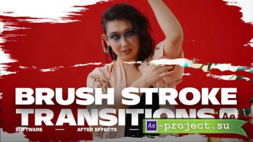 Videohive - Brush Stroke Transitions V.4 For After Effects - 58310197 - Project for After Effects
