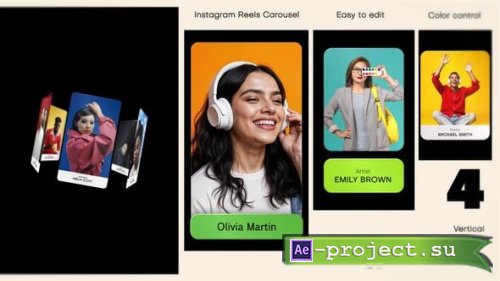 Videohive - Vertical Carousel Instagram Reels - 58273210 - Project for After Effects