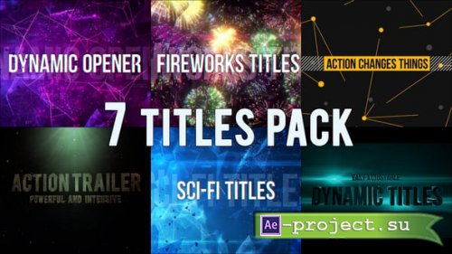 Videohive - HI-TECH TITLES PACK - 57276853 - Project for After Effects