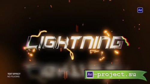 Videohive - Electric Lightning Text Animation - 58310572 - Project for After Effects