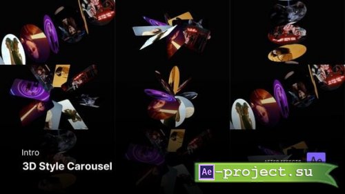 Videohive - Intro/Opening Video - 3D Style Carousel After Effects Template - 58274519 - Project for After Effects