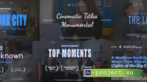 Videohive - Luxe Cinematic Titles Pack - 58340893 - Project for After Effects