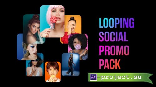 Videohive - Looping Social Promo Pack - 58343121 - Project for After Effects