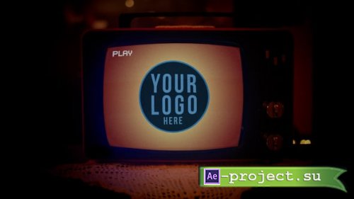 Videohive - Old TV Vintage VCR Logo Opener - 58345326 - Project for After Effects