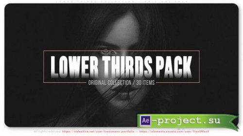Videohive - Lower Thirds Collection - Original Pack - 58361683 - Project for After Effects
