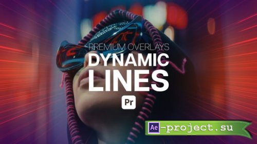 Videohive - Premium Overlays Dynamic Lines for Premiere Pro - 57866933