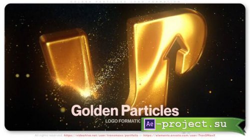 Videohive - Golden Particles Logo Formation - 58388253 - Project for After Effects