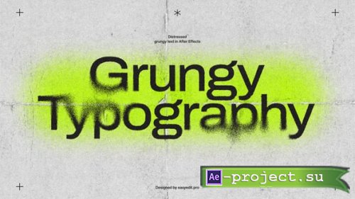 Videohive - Grungy Typography - 55973991 - Project for After Effects