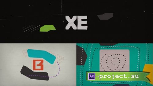 Videohive - Collage Logo Intro - 58373113 - Project for After Effects
