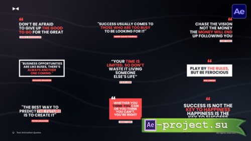 Videohive - Text Animation Quotes  AE - 58406160 - Project for After Effects