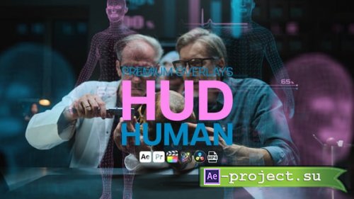 Videohive - Premium Overlays HUD Human - 58489154 - Project for After Effects