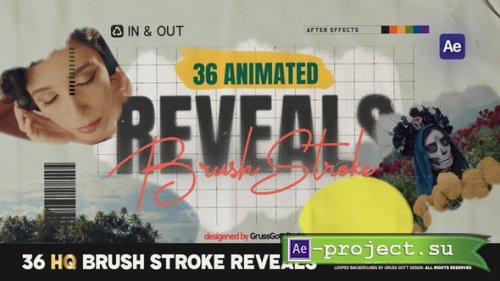 Videohive - Brush Stroke Reveals - 58447146 - Project for After Effects