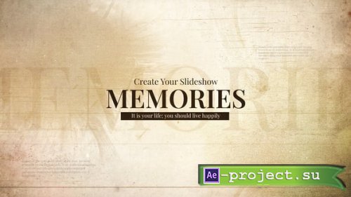 Videohive - Memories - 58370831 - Project for After Effects
