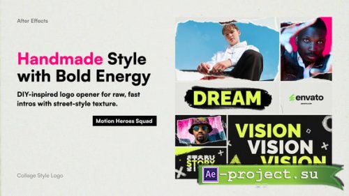 Videohive - Collage Style Logo - 58445311 - Project for After Effects