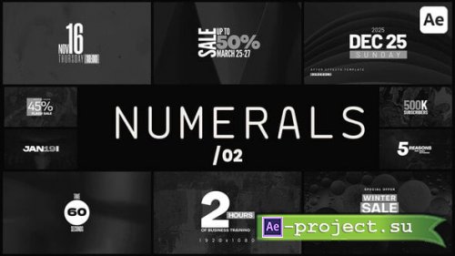 Videohive - Numerals 02 - 58424572 - Project for After Effects