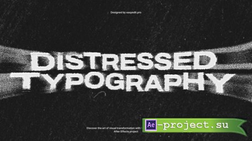 Videohive - Distressed Typography - 57643058 - Project for After Effects