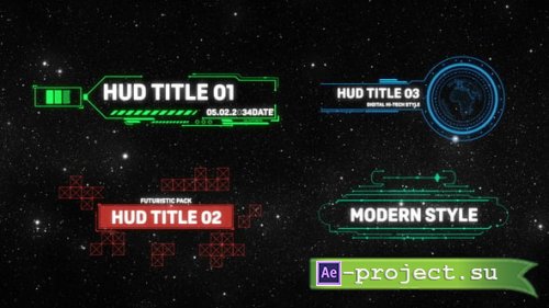 Videohive - HUD Titles - 58500419 - Project for After Effects