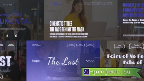 Videohive - Blockbuster Cinematic Typography - 58482942 - Project for After Effects