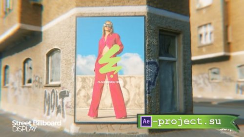 Videohive - Street Wall Billboard Mockup - 58489805 - Project for After Effects