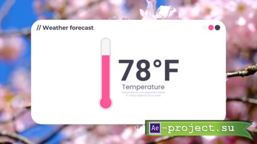 Videohive - Weather Thermometer - 58423704 - Project for After Effects
