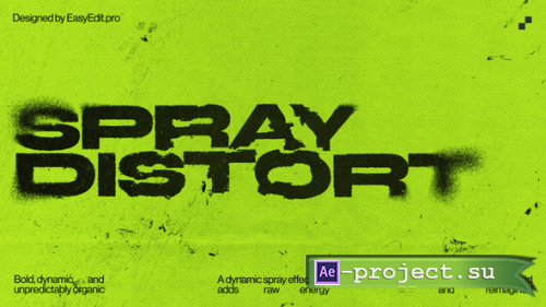 Videohive - Spray Distort Typography - 58388416 - Project for After Effects