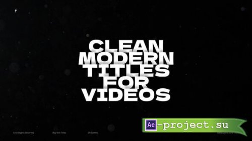 Videohive - Big Text-Titles | After Effects - 58501057 - Project for After Effects