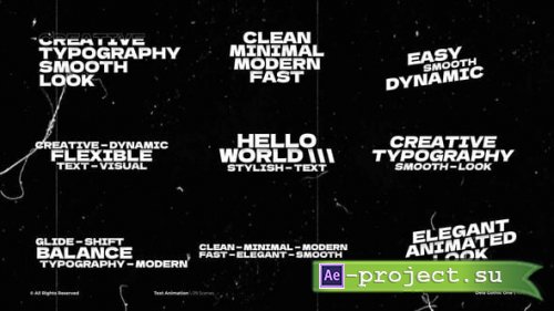 Videohive - Text Animation  AE - 58499302 - Project for After Effects