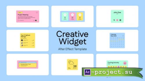 Videohive - UI Creative Widget - 58503036 - Project for After Effects