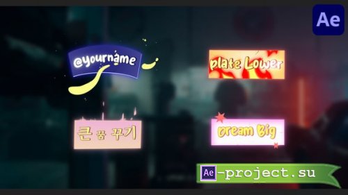 Videohive - Neon Lower Thirds | After Effects - 58397704 - Project for After Effects