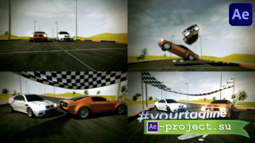 Videohive - Cars Racing Logo Sting for After Effects - 58324554 - Project for After Effects