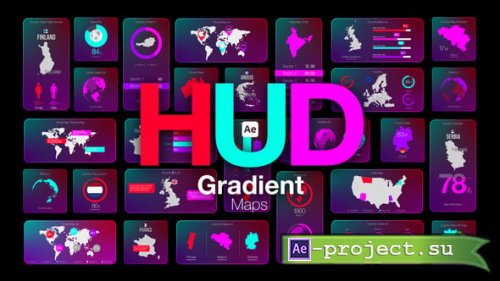 Videohive - HUD Gradient Maps - 58578266 - Project for After Effects