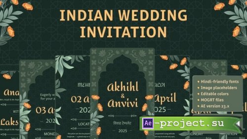 Videohive - Indian Wedding Invitation - 58514110 - Project for After Effects