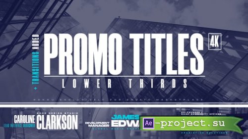 Videohive - Promo Titles | Lower Thirds - 33401372 - Project for After Effects