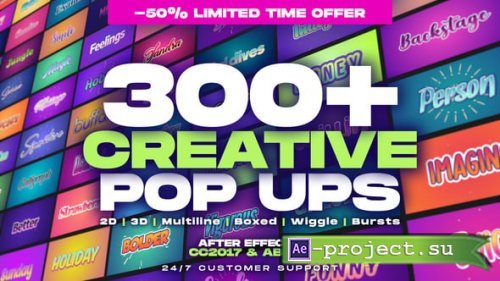Videohive - Creative Pop Ups Pack - 28823829 - Project for After Effects