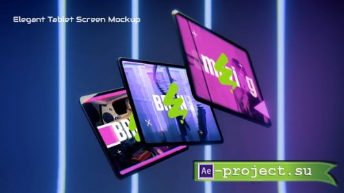 Videohive - Elegant Tablet Screen Mockup - 58504106 - Project for After Effects