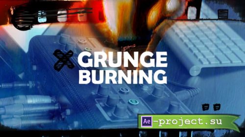Videohive - Grunge Burning Transitions - 58433169 - Project for After Effects