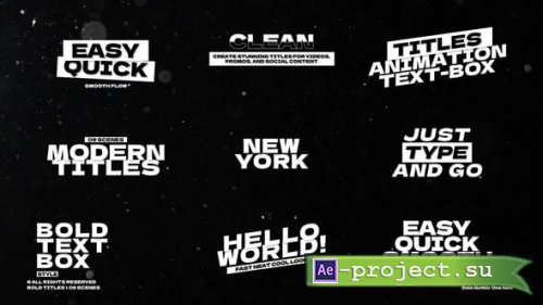 Videohive - Big Text Titles | After Effects - 58527492 - Project for After Effects