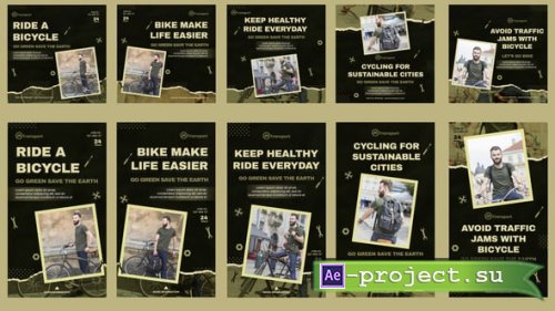 Videohive - Transport Feed and Stories Instagram - 58526095 - Project for After Effects