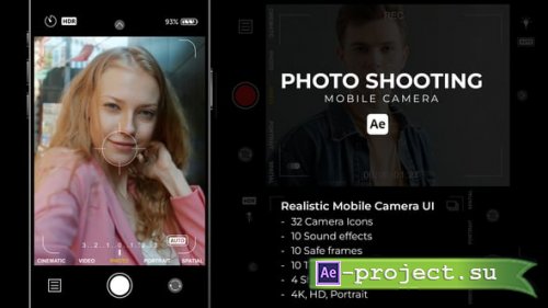 Videohive - Photo Shooting - Mobile Camera - 58530742 - Project for After Effects